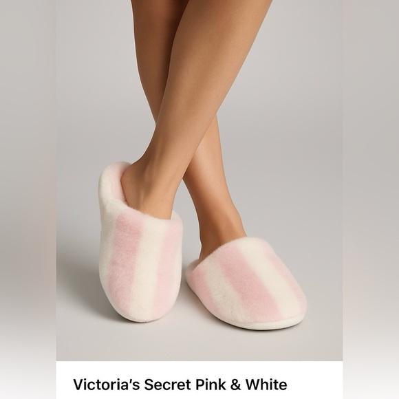 1237- Victoria's Secret Slippers Size M NWT - Picture 1 of 10